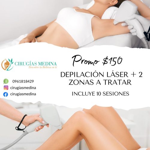 Cirugias Medina Oferta Depilación Láser 10 Sesiones